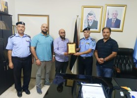 تكريم مدير شرطة محافظة أريحا والأغوار في مشروع بوابة أريحا